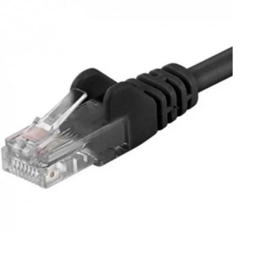 Patchcord UTP Cat.6 3m negru cu conectori RJ45