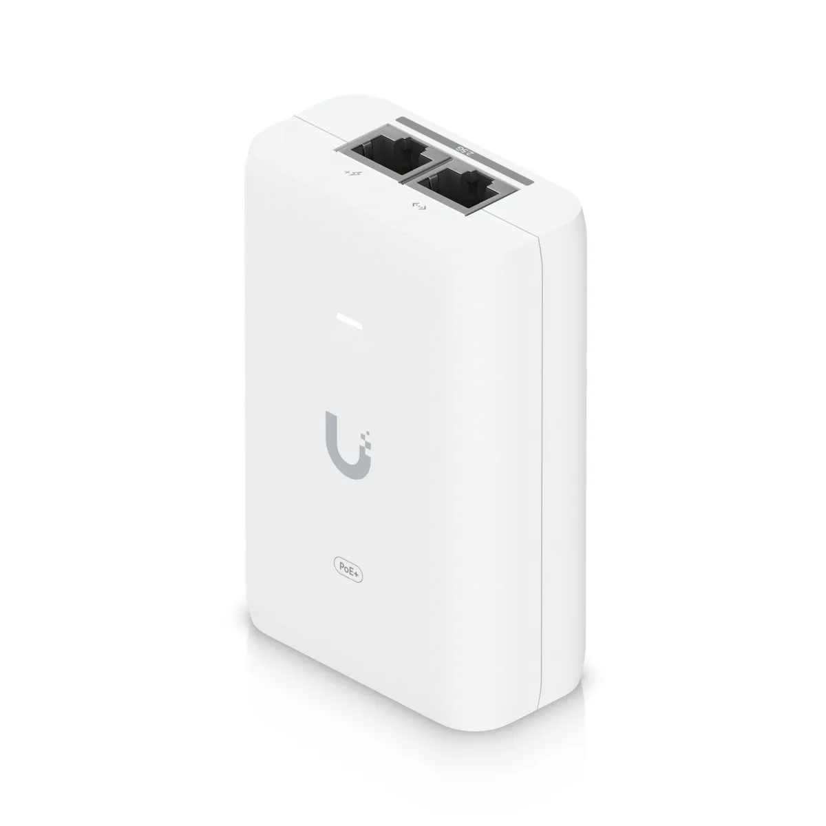 Adaptor PoE Injector Ubiquiti 2.5G alb 30W pentru rețele profesionale