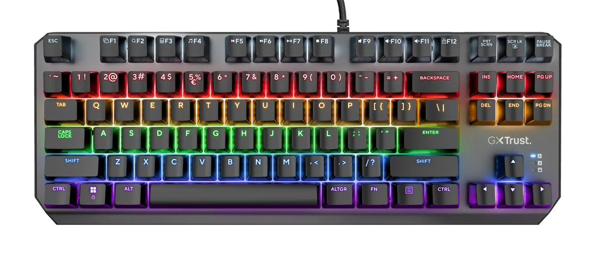 Tastatura Gaming Trust GXT834 Callaz TKL mecanică compactă