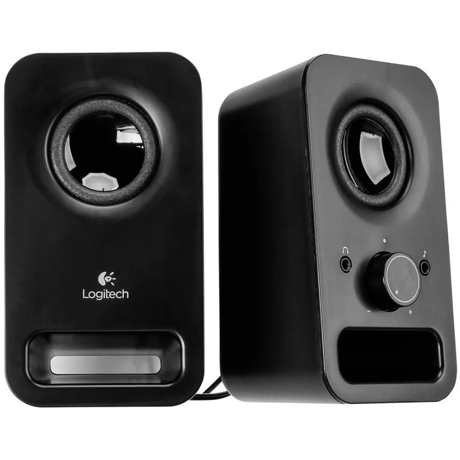 Boxe Logitech Z150 2.0 negre cu difuzori laterali