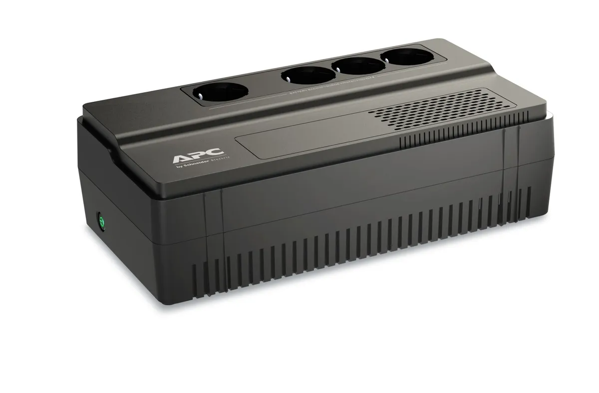 UPS APC Easy BV 800VA negru cu 4 prize Schuko și indicatori LED