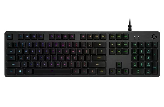 Tastatura mecanică gaming Logitech G512 cu iluminare RGB și switch-uri GX Blue