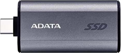 SSD extern Adata 500 GB metalic cu conector USB-C negru