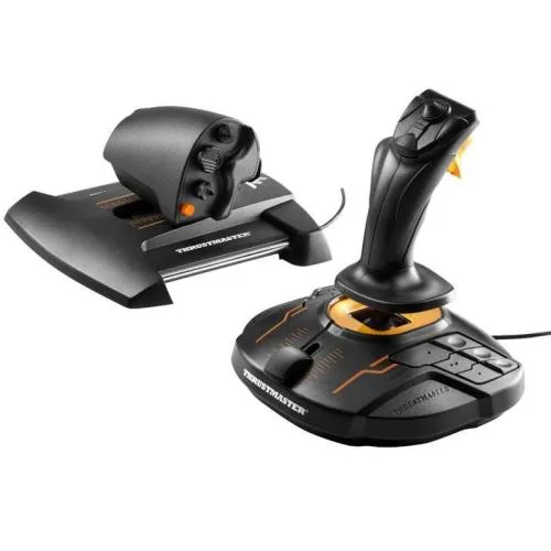 Sistem HOTAS Thrustmaster T16000M FCS complet cu joystick și clapetă de gaz