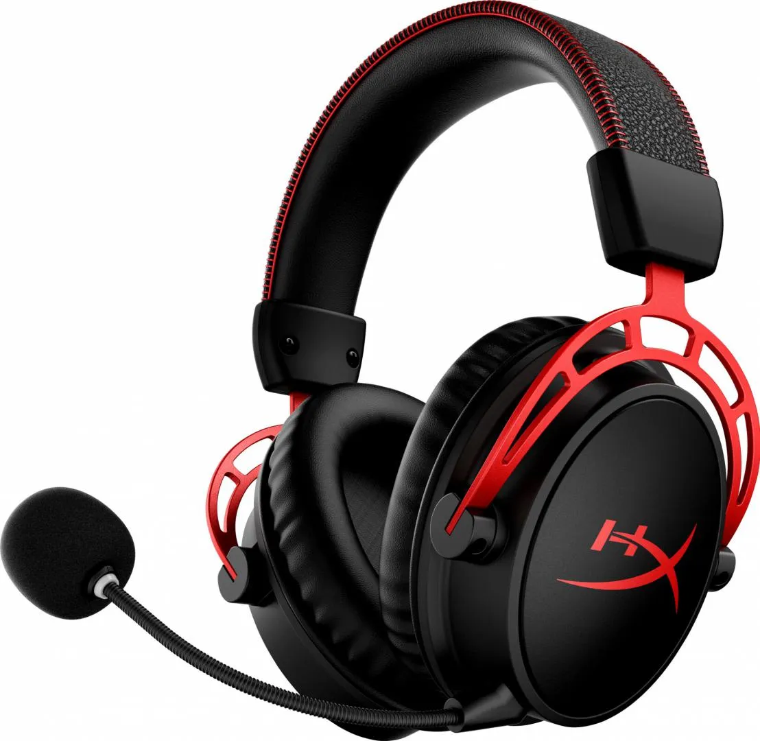 Căști gaming HyperX Cloud Alpha Wireless negre cu design ergonomic