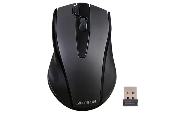 Maus wireless A4Tech G9-500FS-BK negru cu silent click