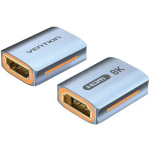 Adaptor HDMI Vention AIUH0 cupla extender argintiu aluminiu