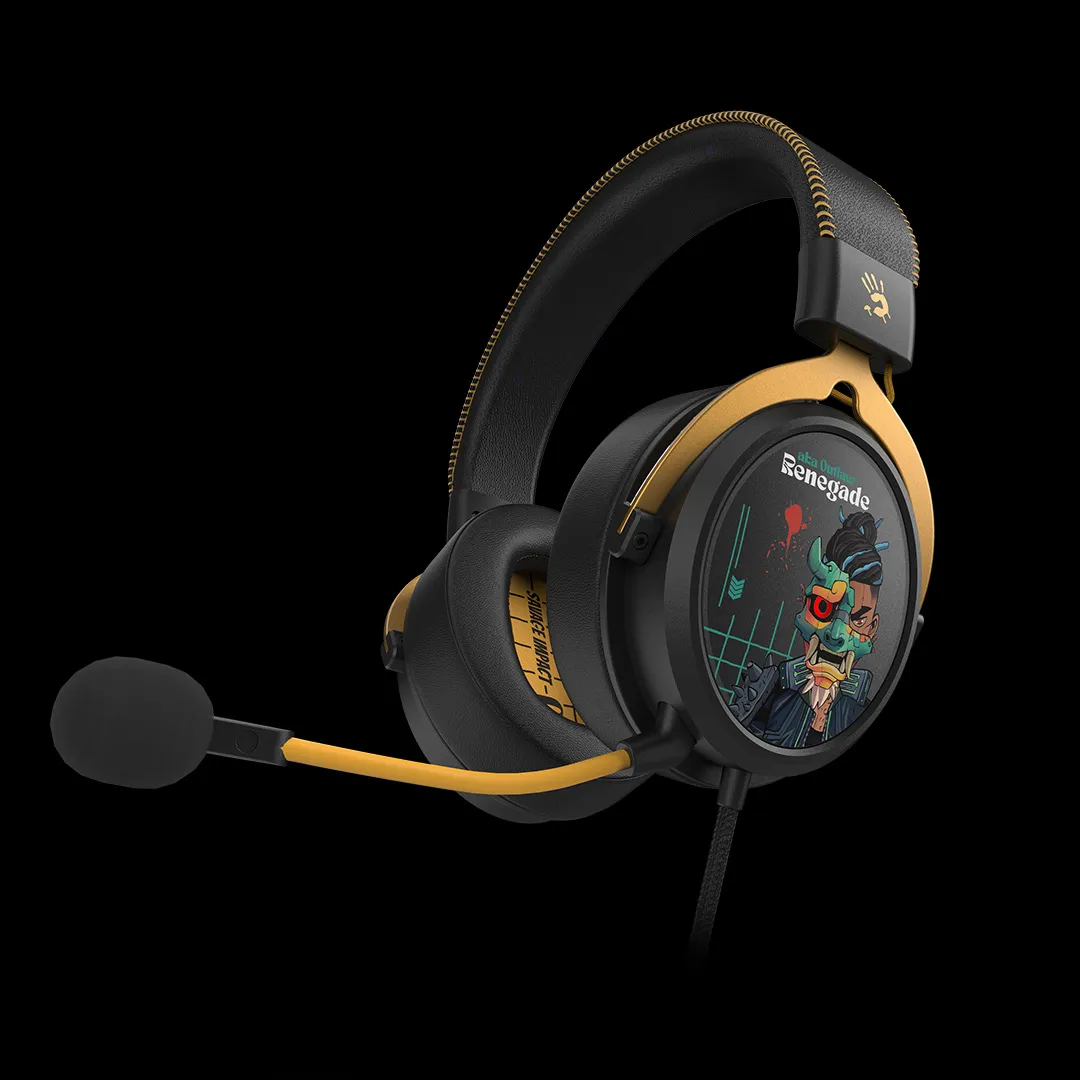 Căști gaming Bloody M595 Renegade Midnight cu microfon și conexiune USB