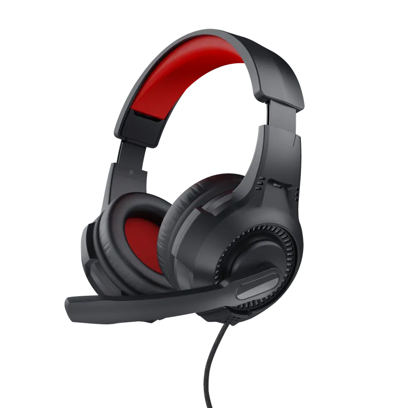Căști gaming Trust Basics negru cu microfon integrat pentru PC