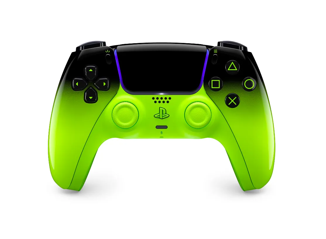 Controller PlayStation 5 DualSense RemixGreen wireless cu feedback haptic