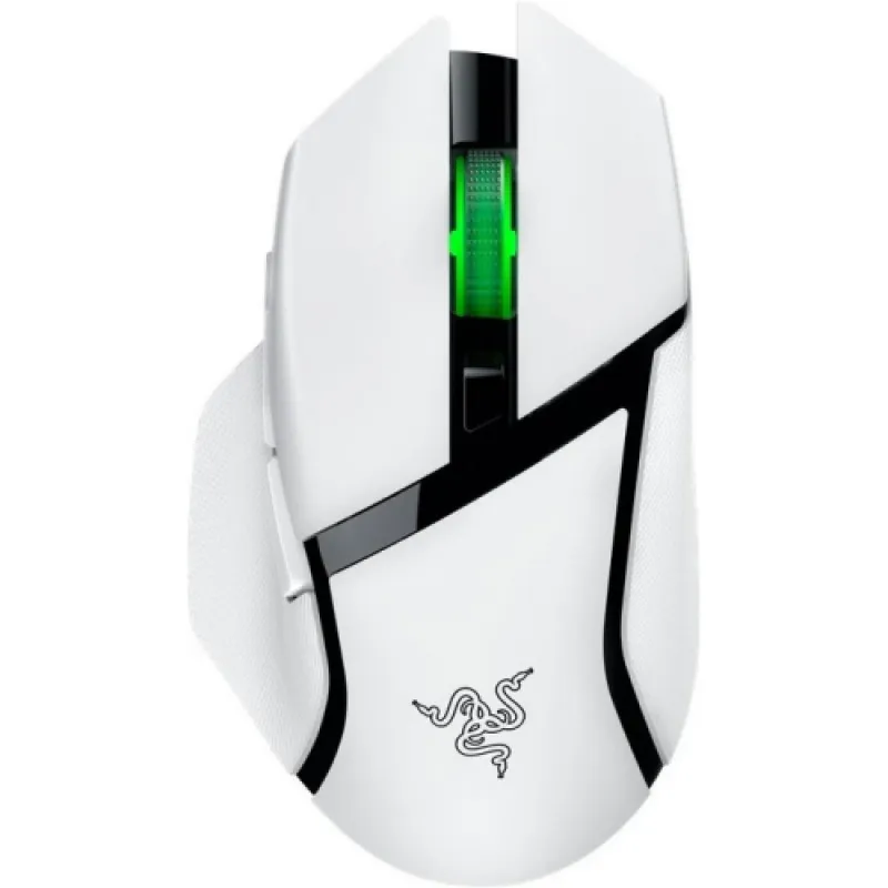 Maus gaming Razer Basilisk V3 X HyperSpeed alb wireless cu 11 butoane