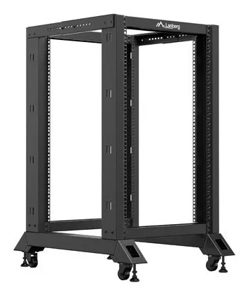 Rack deschis 19 inch 18U negru Lanberg OR01-6818-B pentru echipamente de rețea