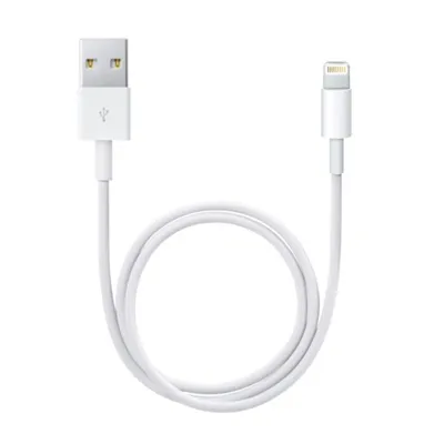 Cablu Lightning Apple alb, 0.5 m, pentru iPhone și iPad