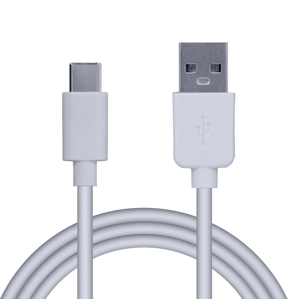 Cablu USB-C SPACER alb 0.5m cu mufe Type-C pentru smartphone