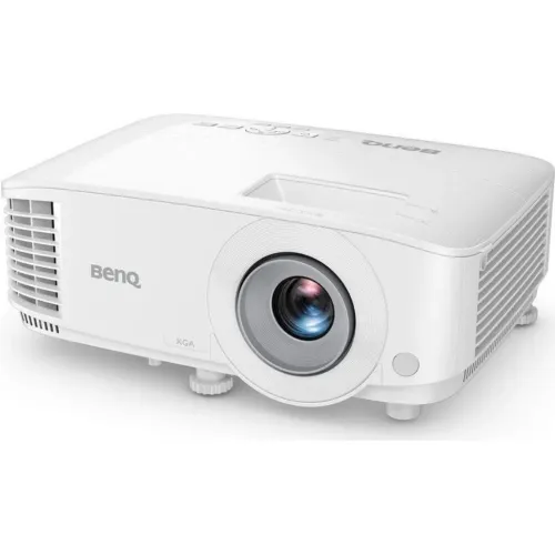 Videoproiector BenQ MX560 negru, vedere frontală cu obiectiv