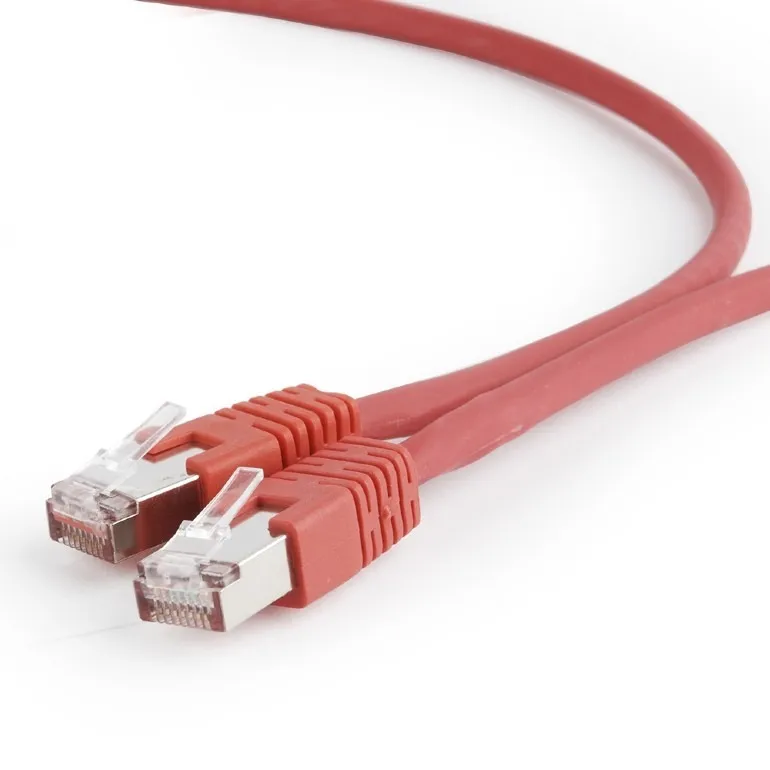 Cablu patch Cat6a S/FTP Gembird 2m ecranat dublu roșu