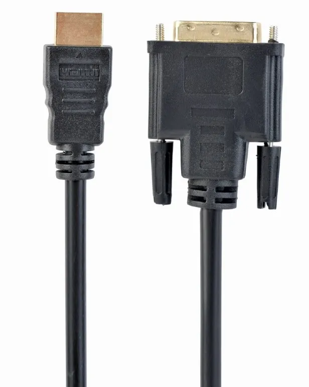 CABLU video GEMBIRD, adaptor HDMI (T) la DVI-D SL (T), 3m, conectori auriti, negru, "CC-HDMI-DVI-10" (timbru verde 0.8 lei)
