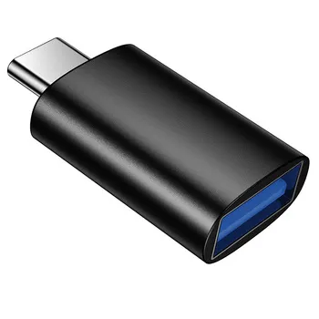 Adaptor Borofone BV26C USB 3.0 la USB-C cu corp metalic negru