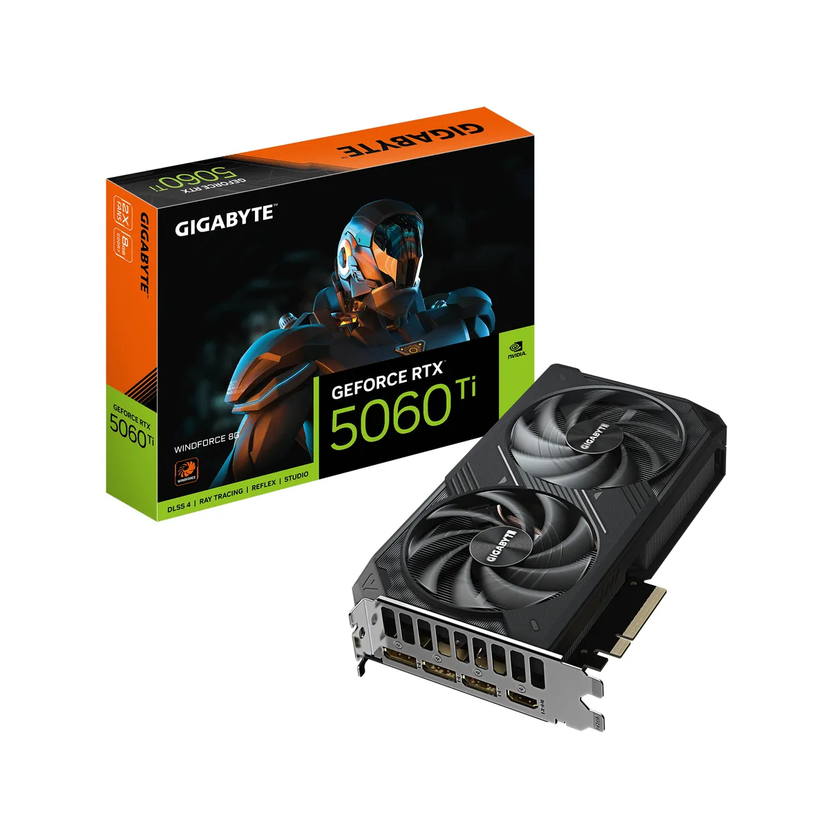 Placa video Gigabyte RTX 5060 Ti WindForce 8GB cu 3 ventilatoare