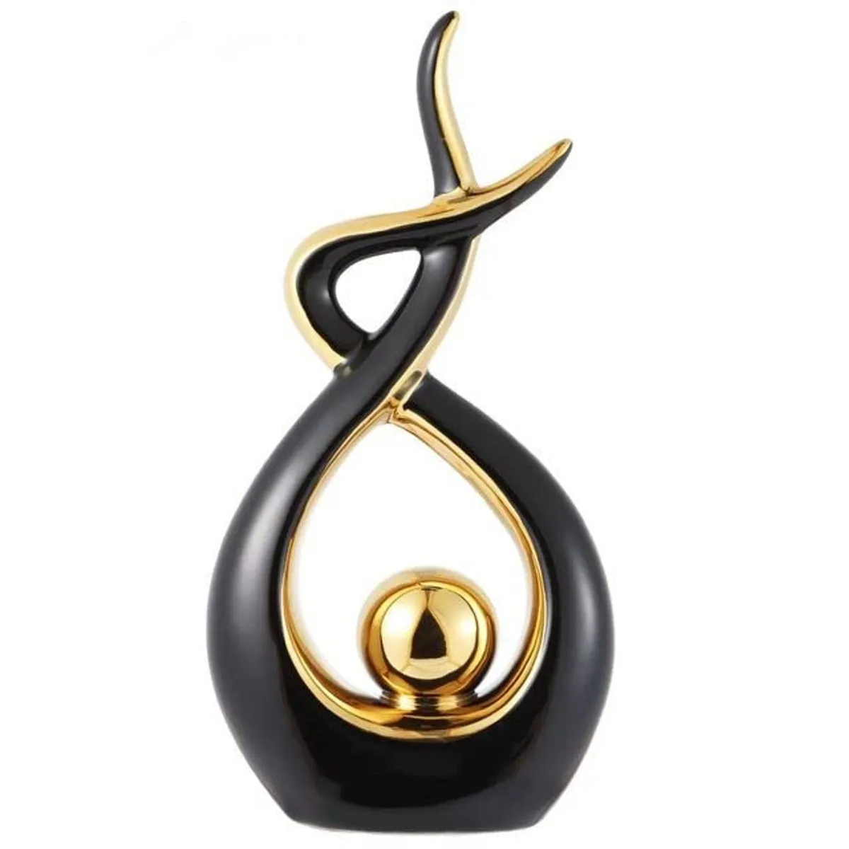 Sculptură ceramică abstract modern pentru decor masă