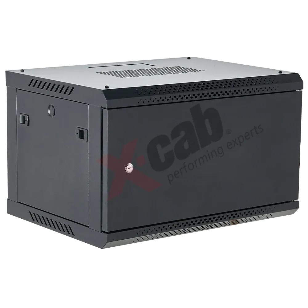 Cabinet metalic negru de perete rack 19 inch 12U 600x600 mm