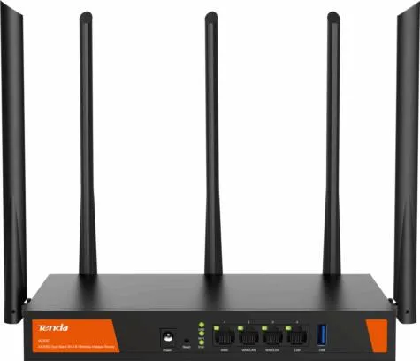 Router Tenda AX3000 WiFi 6 cu 5 antene externe negre