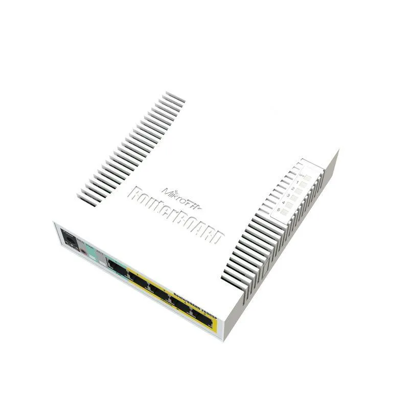 Switch de retea Mikrotik CSS106 cu 5 porturi Gigabit si 1 port SFP