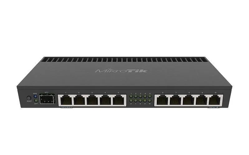 NET ROUTER 1000M 10PORT 1SFP+/RB4011IGS+RM MIKROTIK, "RB4011IGS+RM" (timbru verde 0.8 lei)