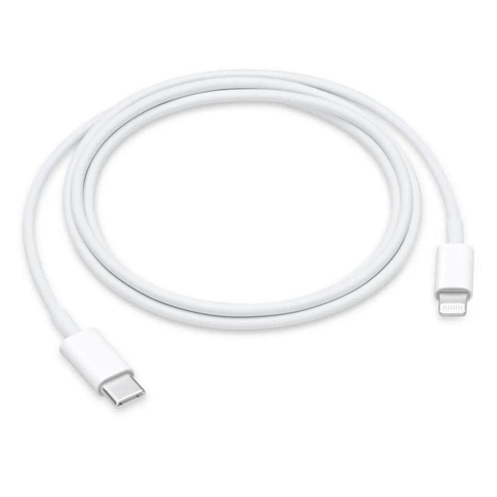 Cablu Apple Lightning la USB-C, 1 metru, alb, MUQ93ZM/A