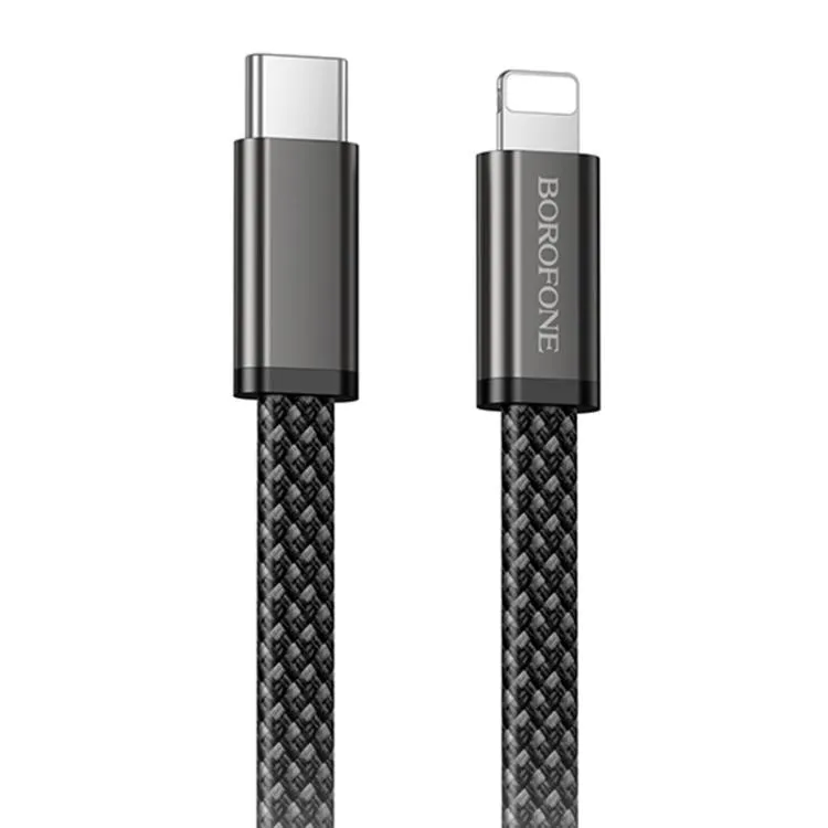 CABLU alimentare si date Borofone "BX124", Charging Data Cable pt. smartphone, USB Type-C la USB Type-C, 60W, 1m, negru "6941991127731" (timbru verde 0.18 lei)
