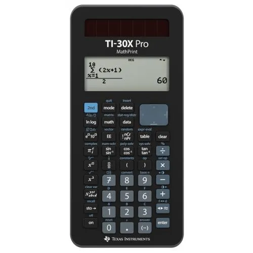 Calculator științific Texas Instruments TI-30X PRO cu afișaj MathPrint
