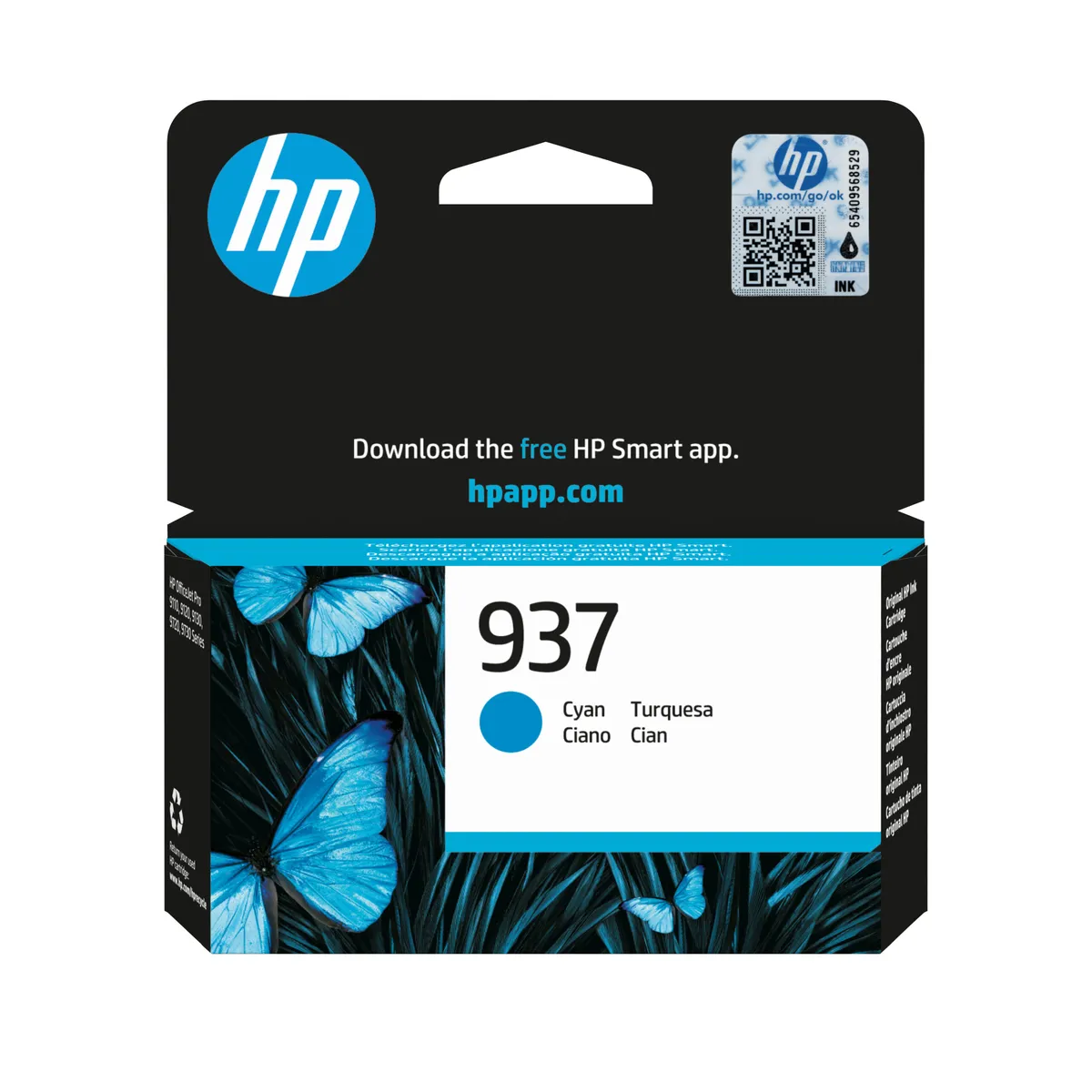 Cartus cerneală original HP 937 cyan pentru OfficeJet PRO