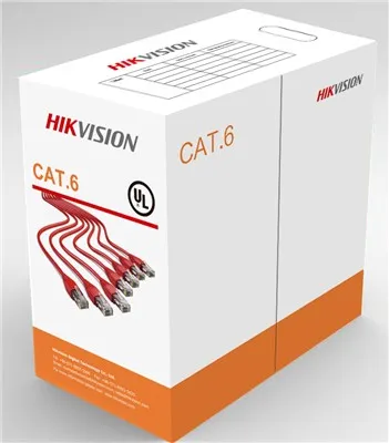 Rola cablu rețea Cat6 U/UTP Hikvision 305 metri cupru solid