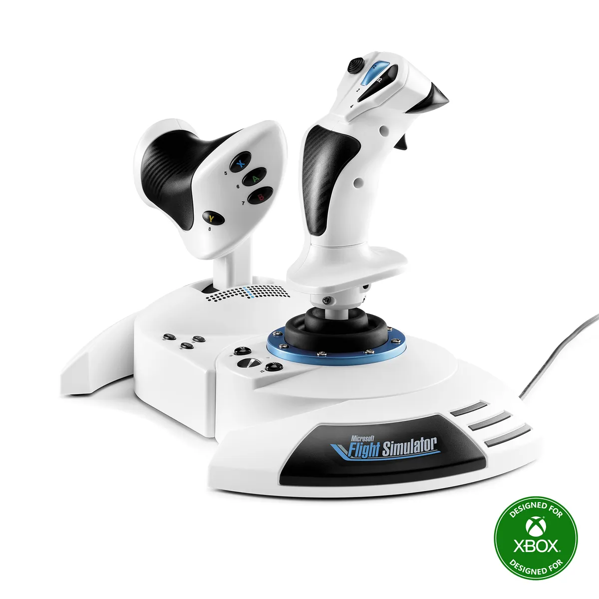 Joystick HOTAS Thrustmaster T.FLIGHT ONE alb pentru simulare zbor