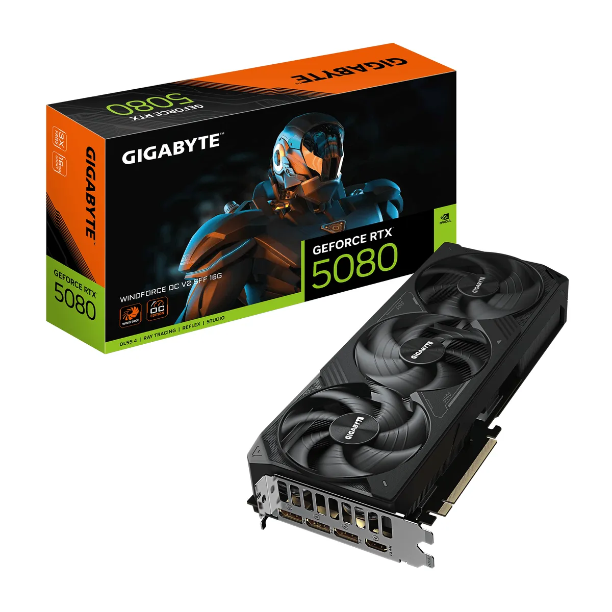 GIGABYTE GeForce RTX 5080 WINDFORCE OC V2 SFF 16G"GV-N5080WF3OCV2-16GD"
