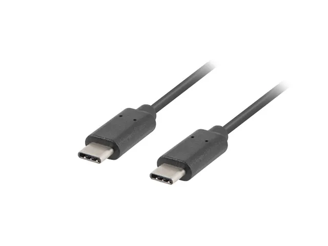 Cablu USB-C M/M 2.0 negru 1 metru Lanberg