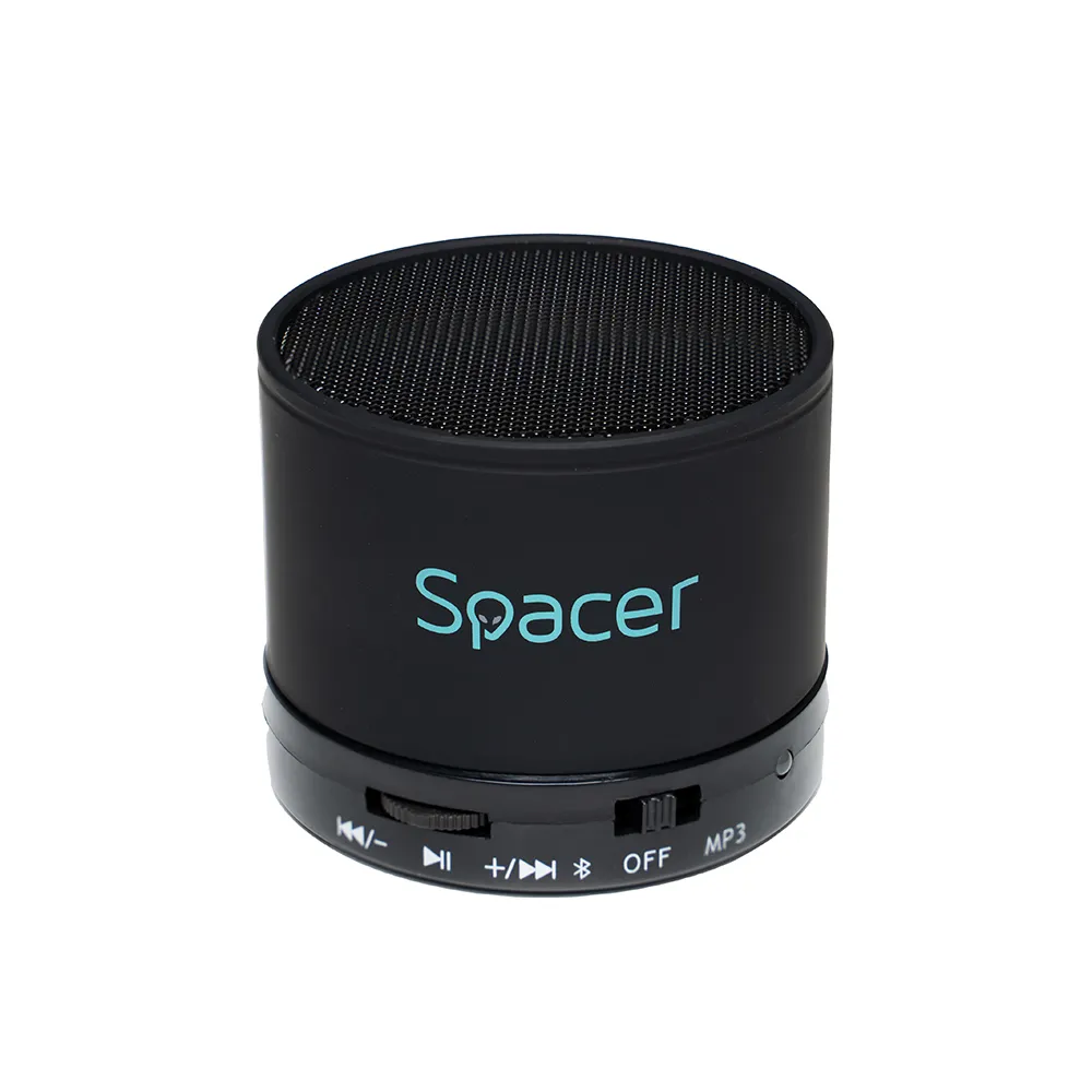 Boxă Bluetooth portabilă Spacer Topper negru, 3W