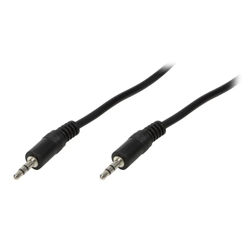 Cablu audio stereo Logilink negru cu conectoare jack 3.5mm