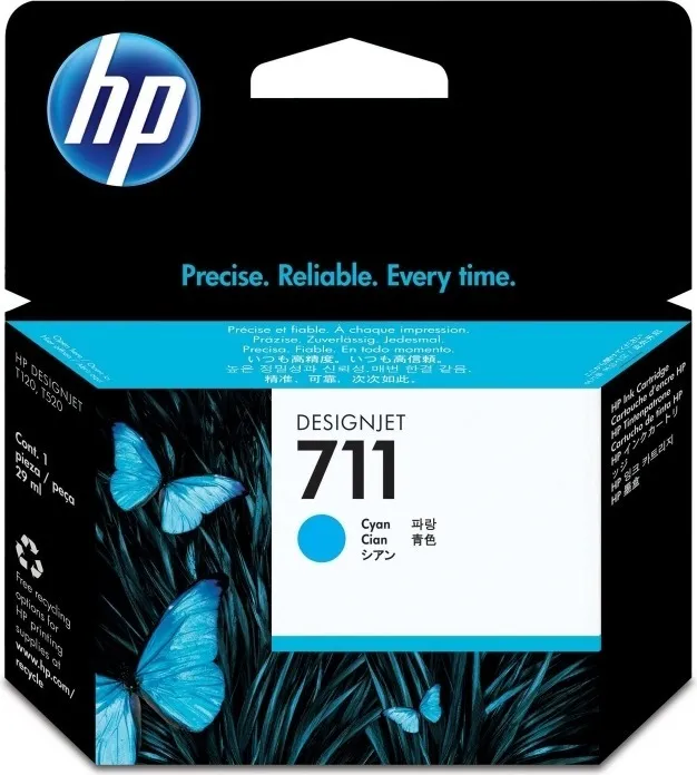 Cartus cerneala original HP Cyan 711 pentru DesignJet