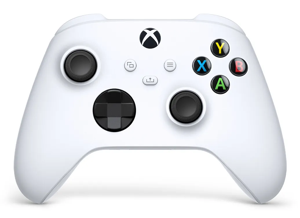 Gamepad Xbox Robot Controller alb wireless cu vibrații dual