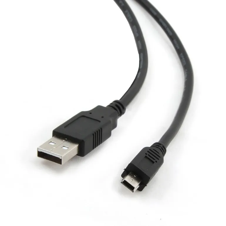 Cablu Gembird USB Mini-USB 1.8m cu conectori auriti negru