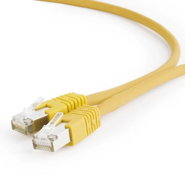 Cablu patch Cat6a S/FTP 5 metri Gembird galben dublu ecranat