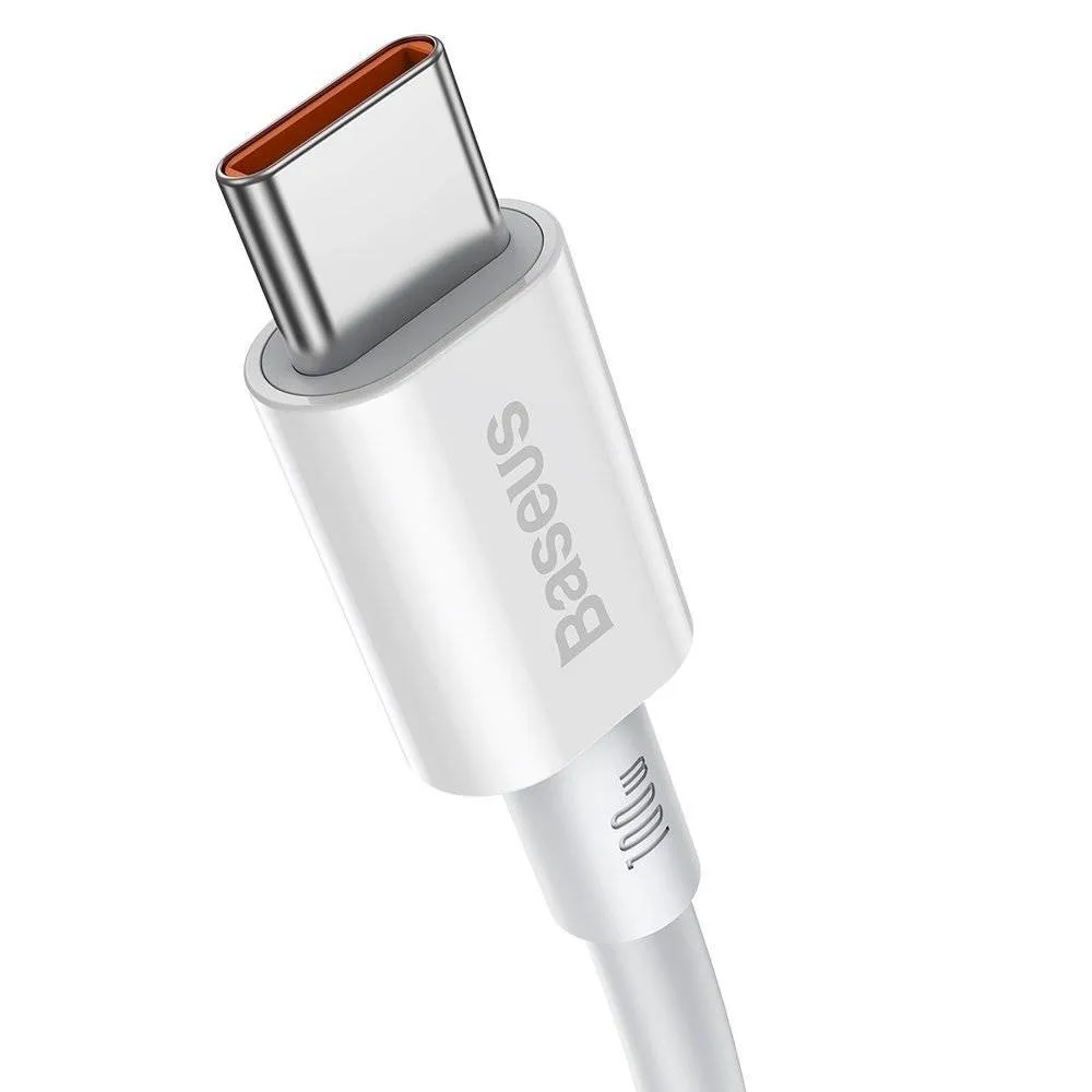 Cablu USB-C Baseus Superior alb 1 metru putere 100W