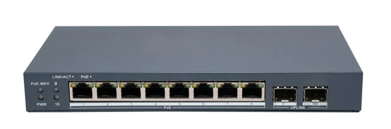 Switch Gigabit 8 porturi POE Hikvision pentru rețele profesionale