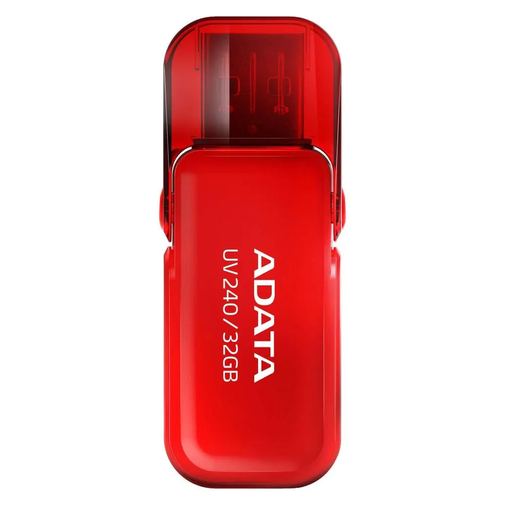 Stick USB 2.0 ADATA 64GB cu carcasă roșie din plastic