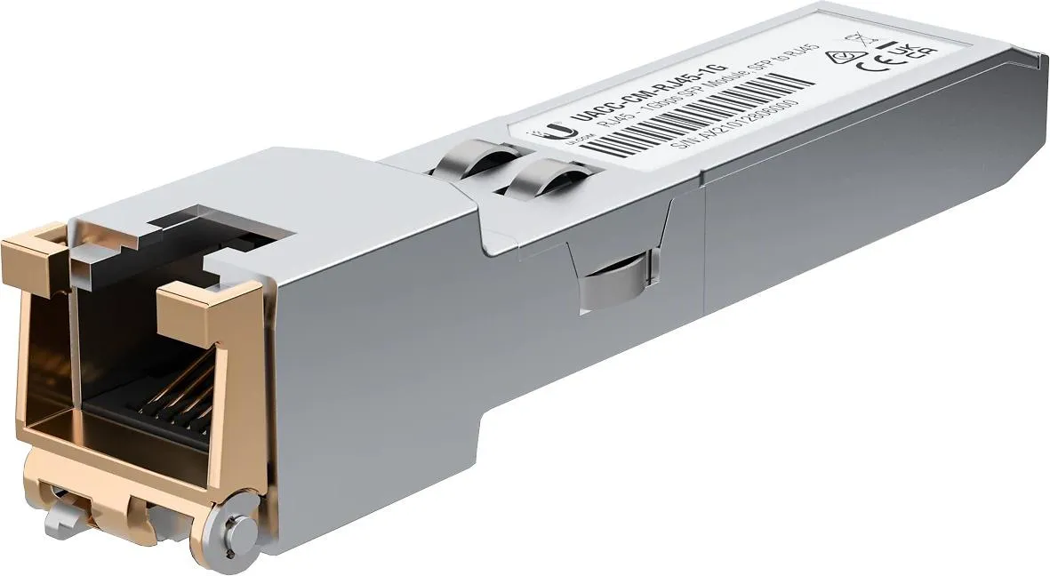 Modul converter Ubiquiti RJ45 la SFP pentru rețele 1Gbps