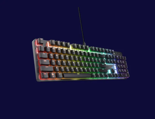 Tastatura mecanică Trust GXT 871 Zora NG negru cu switch-uri mecanice
