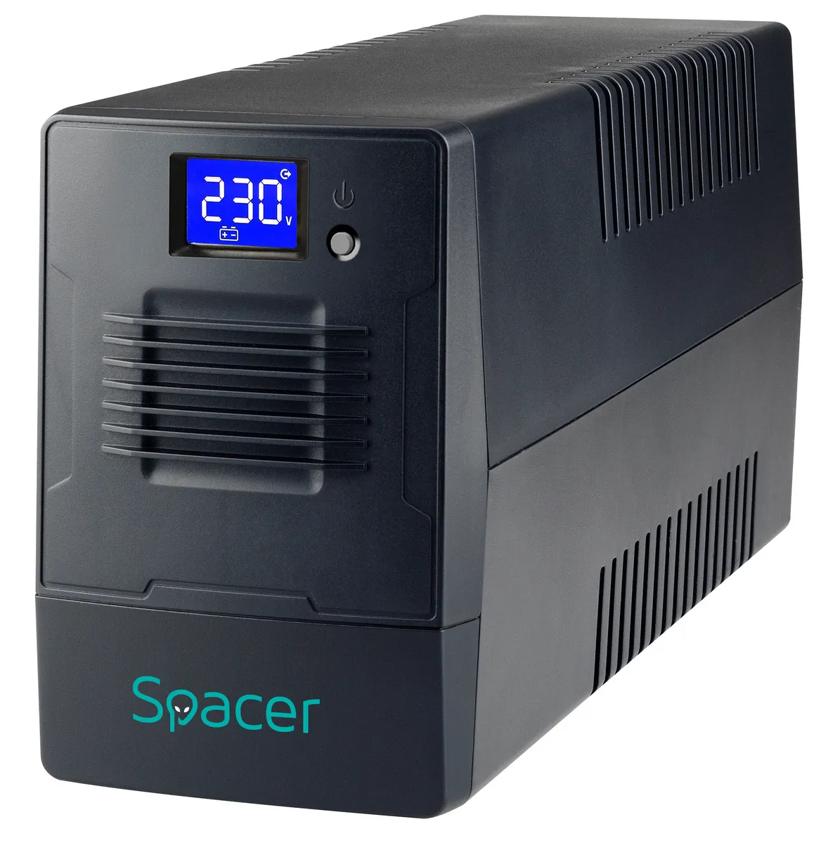UPS Spacer Line Int. 2000VA cu display LCD și 4 prize Schuko