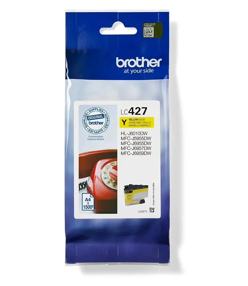 Cartus cerneala original Brother LC427Y galben pentru imprimanta MFC J5955