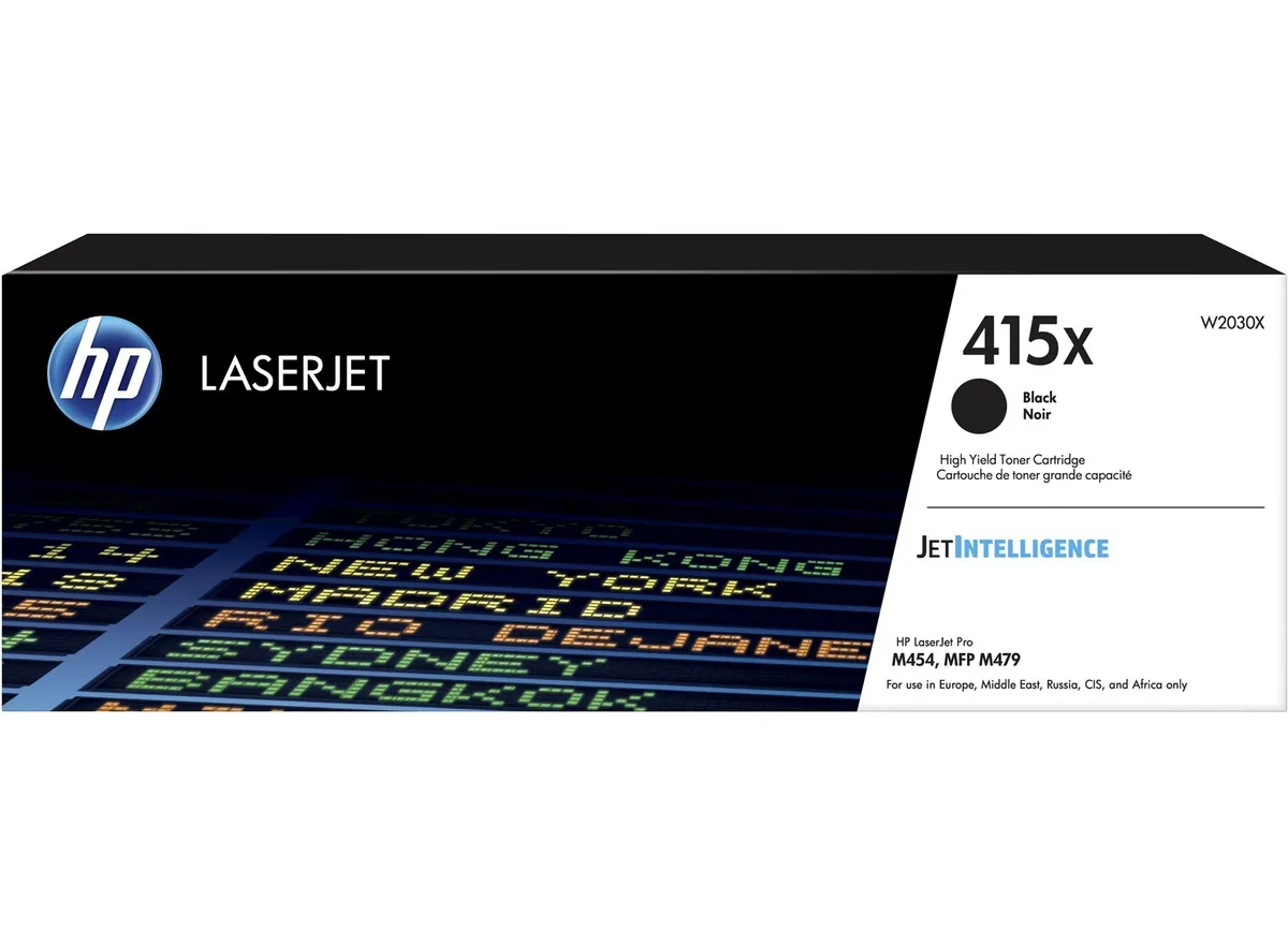 Toner negru original HP 415X pentru imprimante HP M454, M479, M480